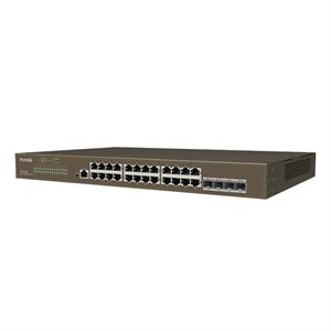 TENDA TEG3328F 28 PORT 10/100/1000 4 X SFP YONETILEBILIR RACK MOUNT SWITCH