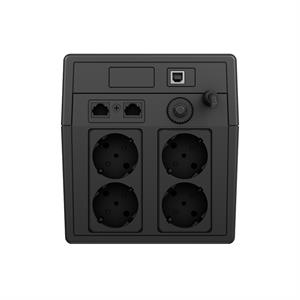 TESCOM LEO 1000VA (2x12V 7AH Akü) Line Interactive 5/10 dk UPS