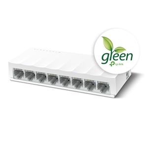 TP-LINK LS1008, Green Tech, 8 Port, MegaBit, Yönetilemez, Masaüstü Switch