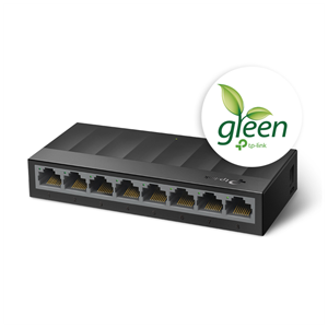 TP-LINK LS1008G, Green Tech, 8 Port GigaBit, Yönetilemez, Masaüstü Switch