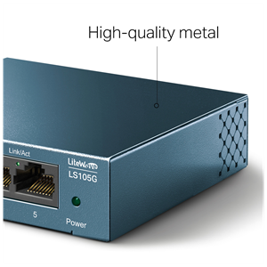 TP-LINK LS105G, Green Tech, 5 Port, GigaBit,  Metal Kasa, Yönetilemez, Masaüstü Switch