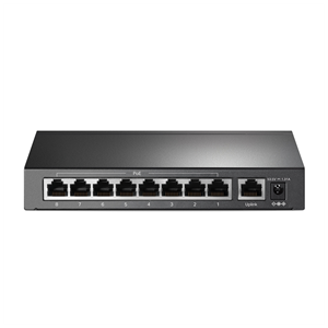 TP-LINK TL-SF1009P, 8 Port, MegaBit, PoE 65W, 1 Port Uplink, Yönetilemez, Metal Kasa, Masaüstü Switch