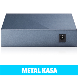 TP-LINK TL-SG105, 5 Port, GigaBit, Yönetilemez, Metal Kasa, Masaüstü Switch