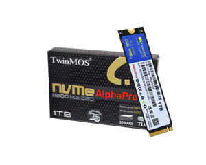 TWINMOS NVMe1TB2280AP AlphaPro M.2 1TB (3600/3250MB/s) PCIe + NVMe (3D NAND) SSD Disk (22x80MM)