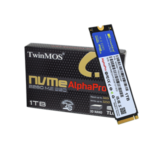 TwinMOS NVMe1TB2280AP, AlphaPro, 1TB, 3600-3250Mb/s, Gen3, NVMe PCIe M.2 2280, SSD, TLC, 3DNAND