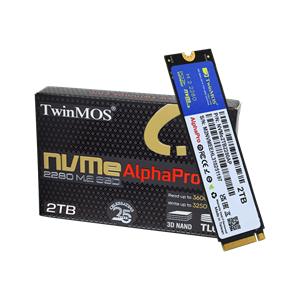 TwinMOS NVMe2TB2280AP, AlphaPro, 2TB, 3600-3250Mb/s, Gen3, NVMe PCIe M.2 2280, SSD, TLC, 3DNAND