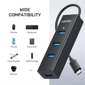 UNITEK TYPE-C TO 4 PORT USB 3.0 + TYPE-C (Y-3089Z)