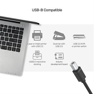 UNITEK USB-A TO USB-B YAZICI KABLO 2MT (Y-C4001GBK