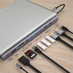 UNITEK USB-C 11in1 UNIVERSAL DOCKING MST (D1022B)
