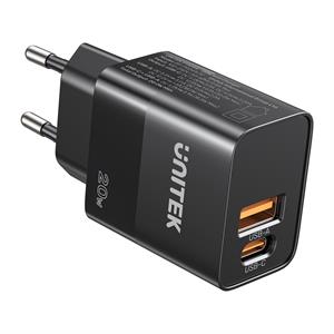Unitek 20W Hızlı Şarj Adaptörü 1*USB-C (P1124ABK-EU)
