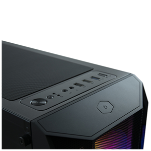 VENTO VG15FE ATX Tower, 650W 80+ Siyah, Temperli Cam, RGB, ATX GAMING KASA