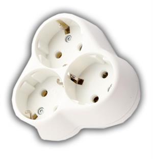 Viko 3lü Yonca Topraklı Priz