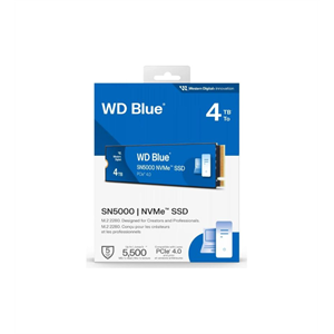 WD Blue SN5000, WDS400T4B0E, 4TB, 5500/5000, Gen4, NVMe PCIe M.2 2280,  SSD