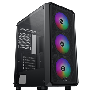 Xigmatek EN46476, Duo X ODIN II, 650W, Mesh Panel, Tempered Glass, RGB, ATX GAMING KASA