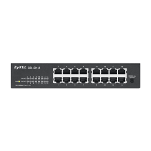ZyXEL GS1100-16 V3, 16 Port, GigaBit, Yönetilemez, Masaüstü Switch