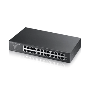 ZyXEL GS1100-24E V3, 24 Port, GigaBit, Yönetilemez, Sessiz, Rackmount Switch