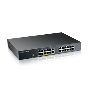 ZyXEL GS1915-24EP, 24 Port, GigaBit, 12 Port PoE, Yönetilebilir, Sessiz, Masaüstü Switch