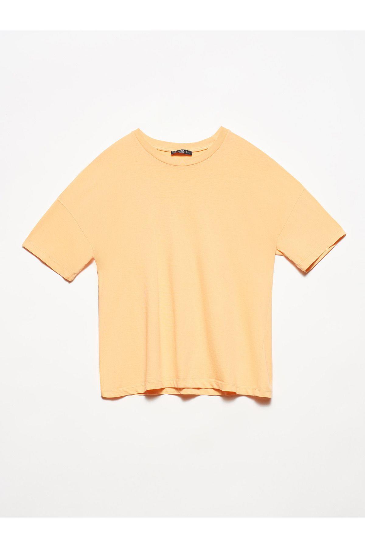 3683 Basic T-shirt-kırmızı