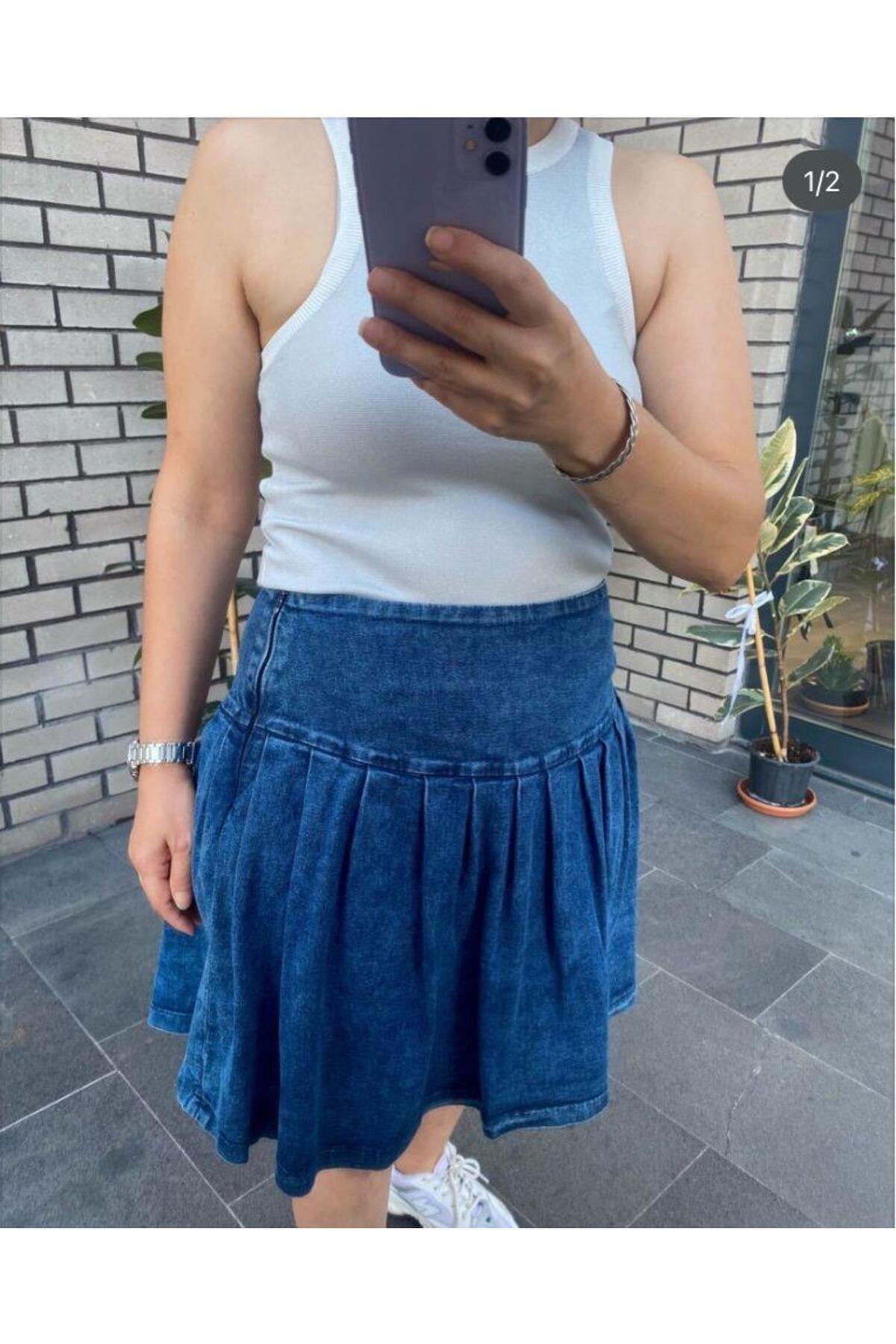 Bebeplus 27712 Kadın Pileli Etek