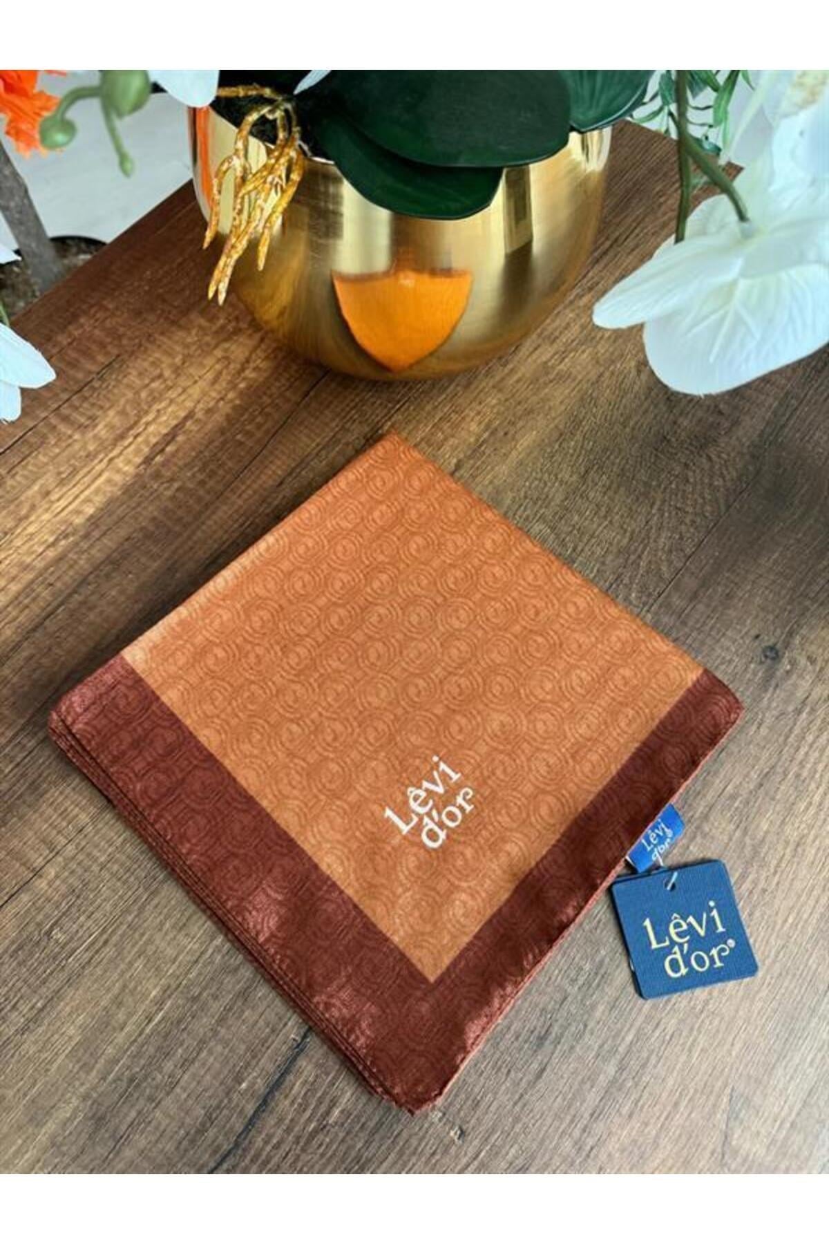 Kadın Monogram Eşarp Kiremit