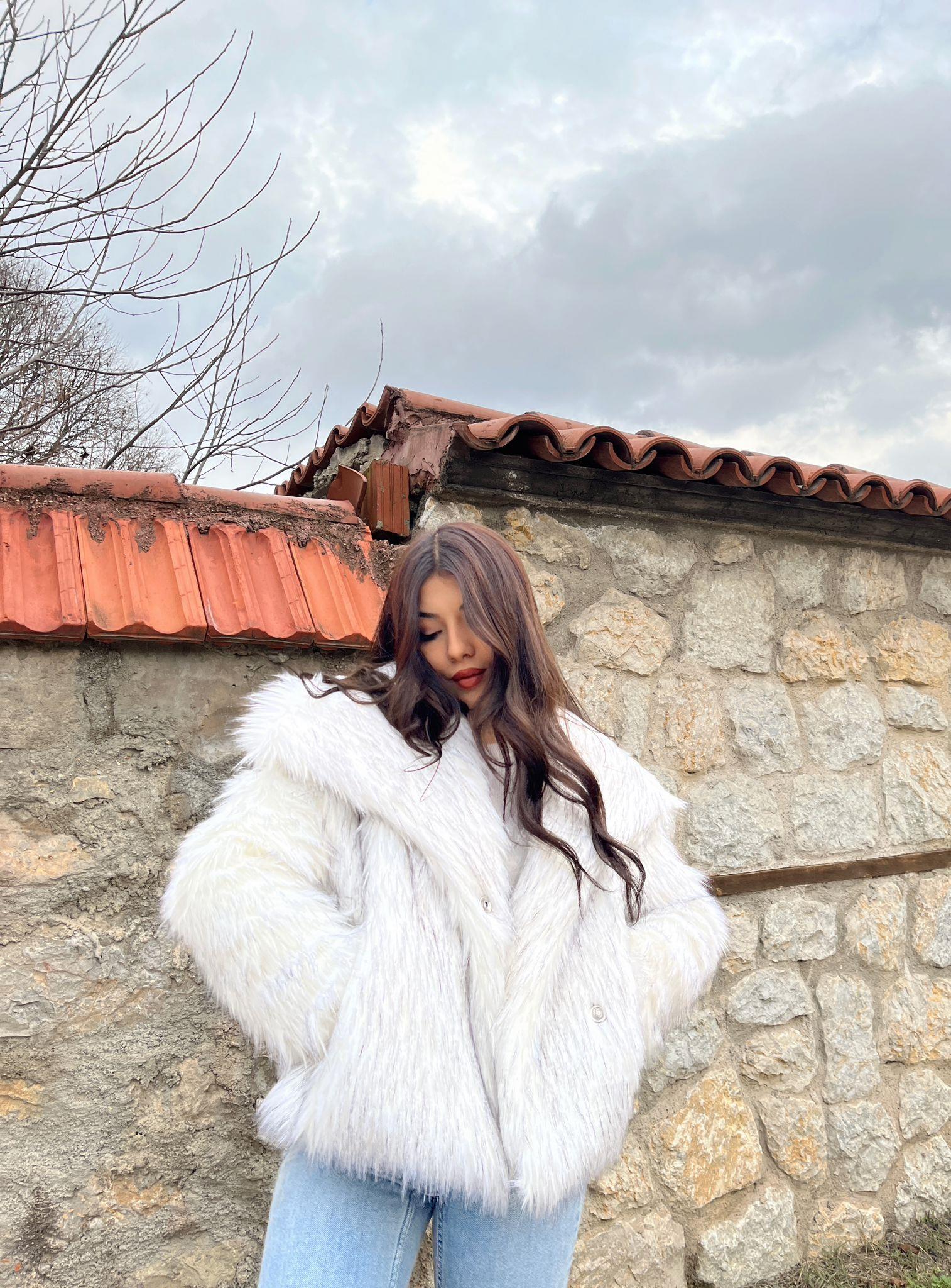 Foxy Katlı Yaka Premium Kürk