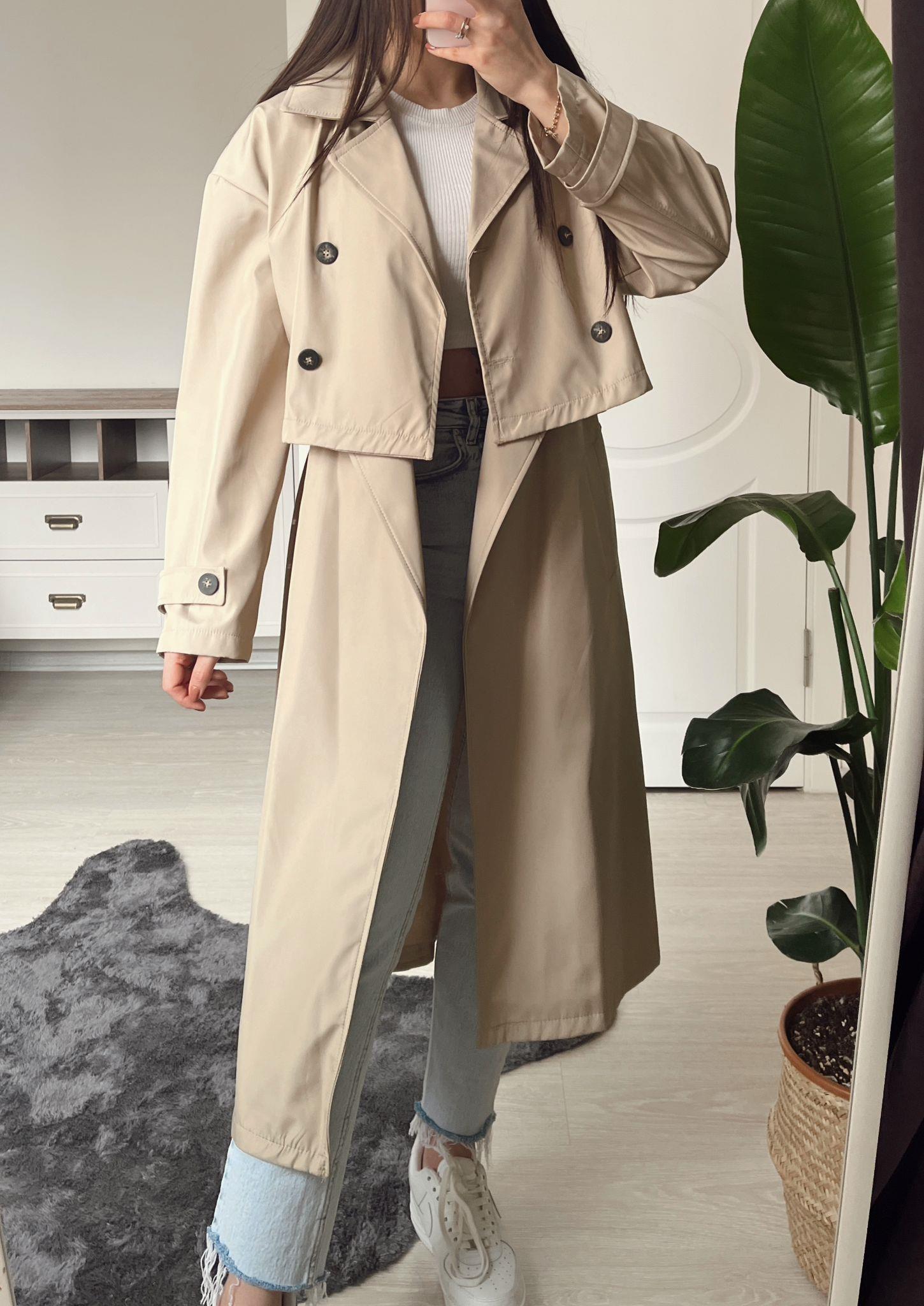 Luxury Parçalı Astarlı Premium Trençkot