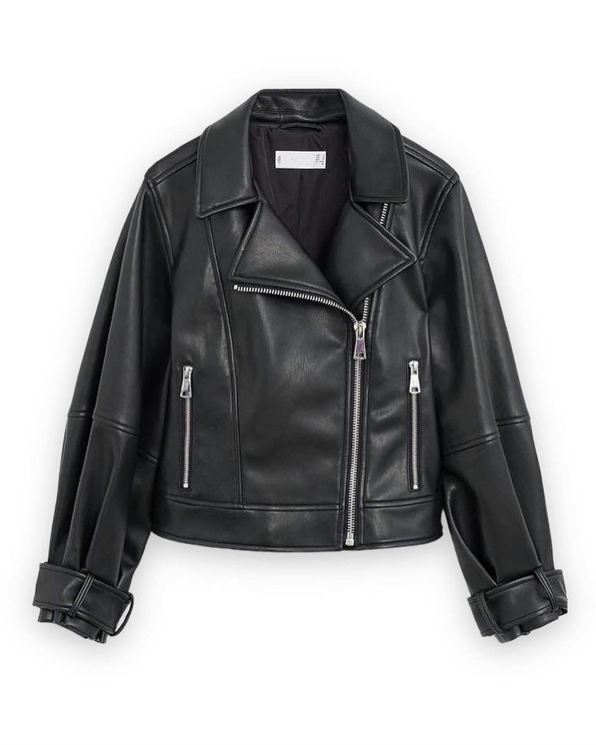 Marka Model Oversize Biker Deri Ceket