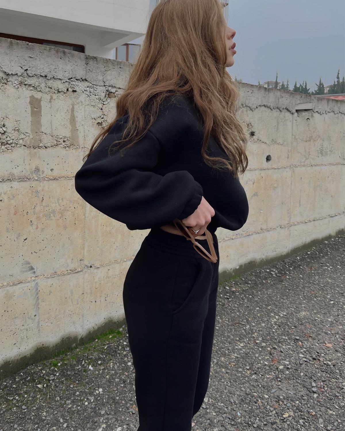 Siyah Jogger Eşofman Takımı