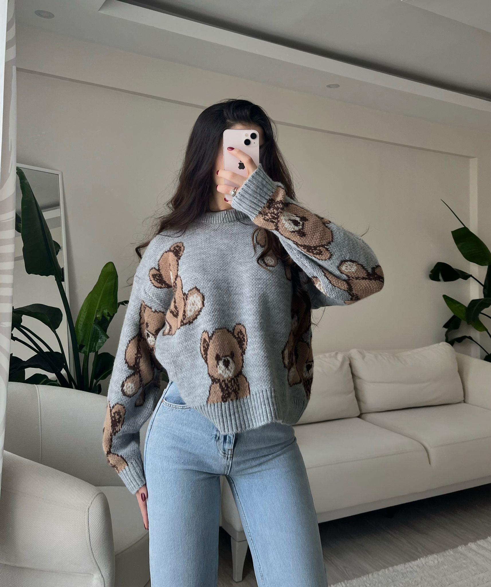 Teddy Ayıcıklı Yumoş Kazak