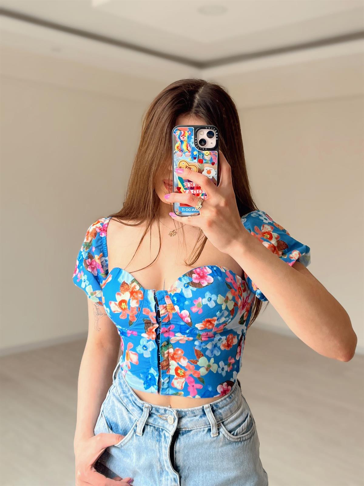 Fairy Çiçek Desen Gloplu Top I