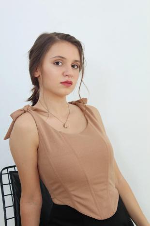 Nude Balenli Crop Top 