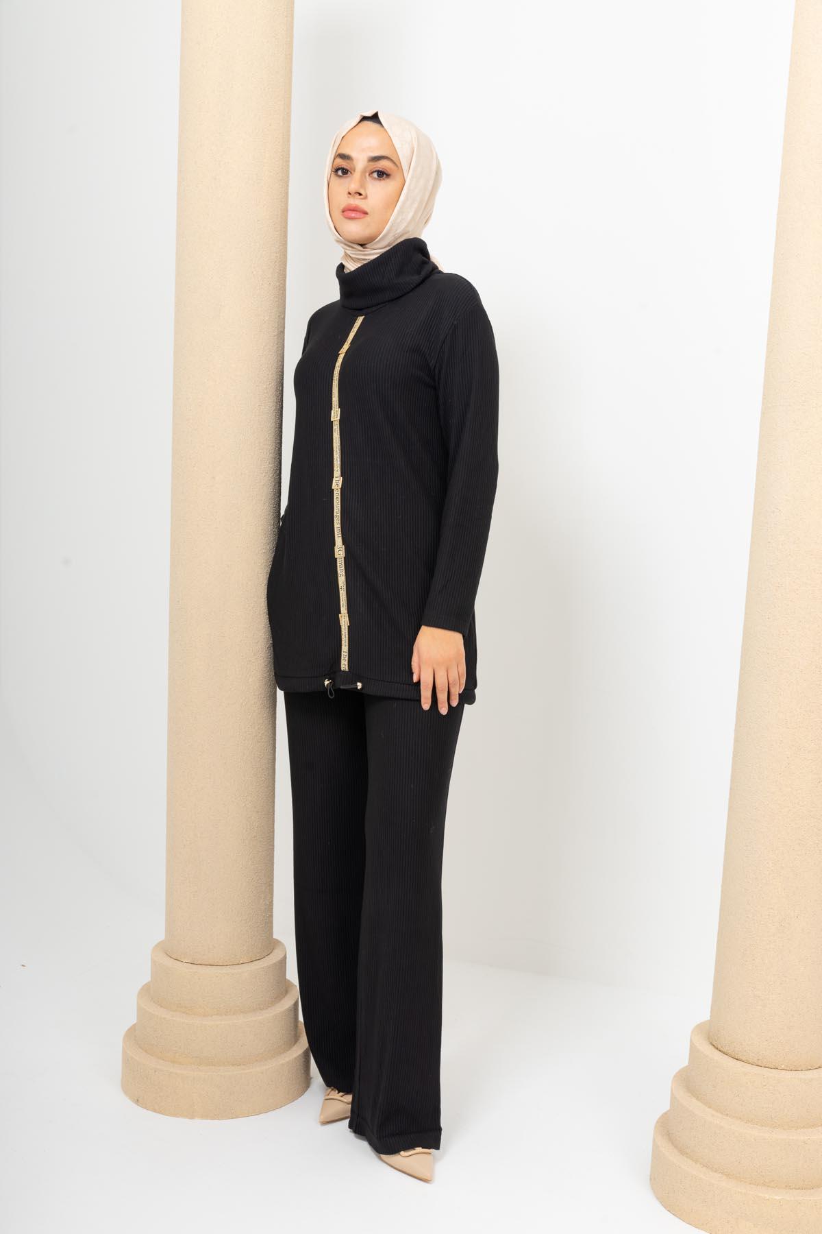 TUNİK MİARUJ 24K2393 ŞERİT AKSESUARLI TRİKO TUNİK