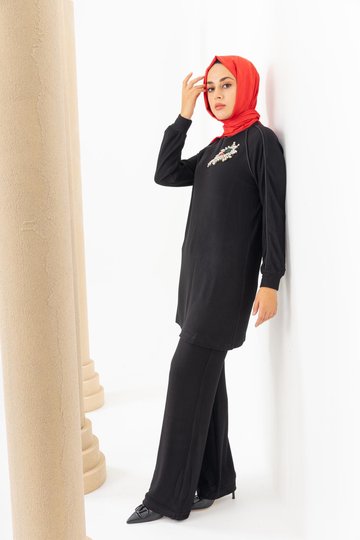 PANTOLON MİARUJ 24K24K3531 BELİ LASTİKLİ TRİKO PAANTOLON