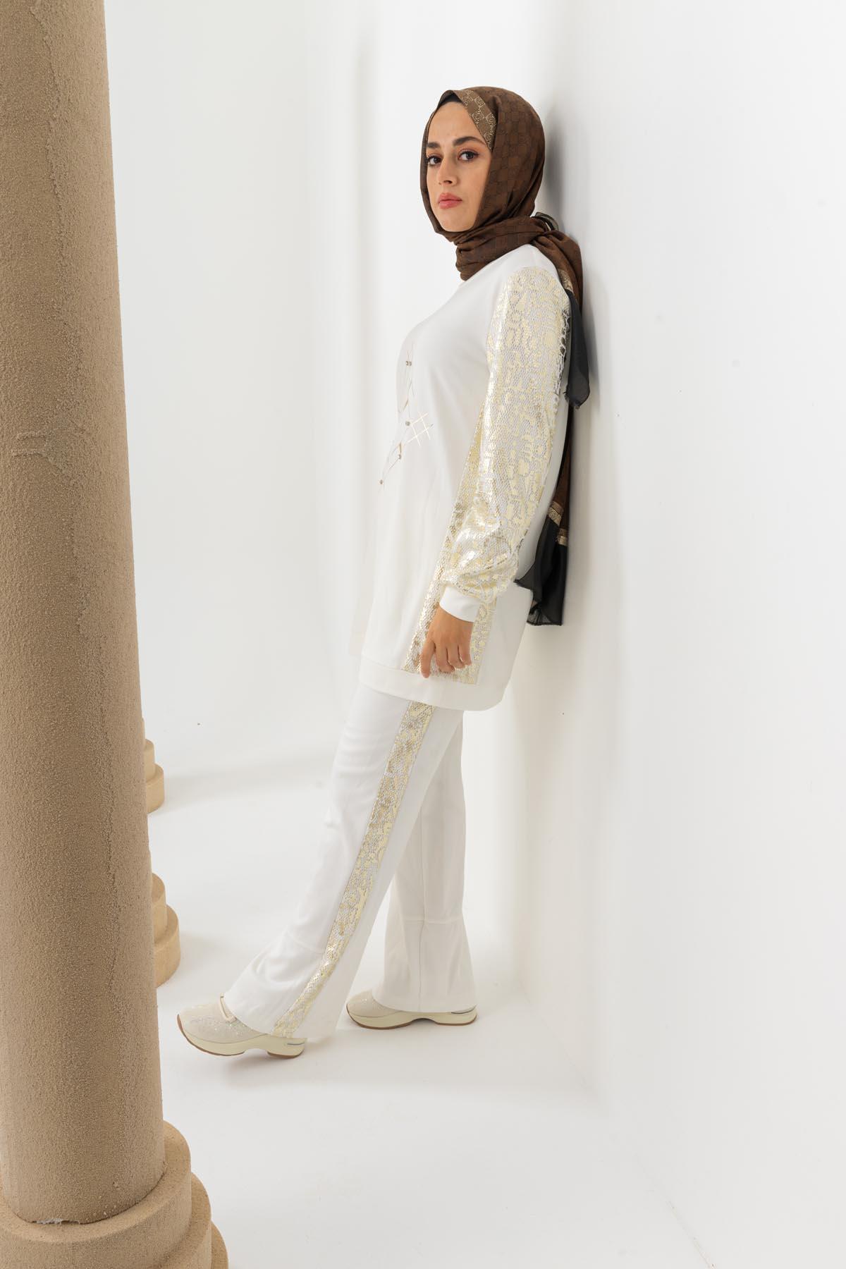 PANTOLON MİARUJ 24K3541 YANI VARAKLI PANTOLON