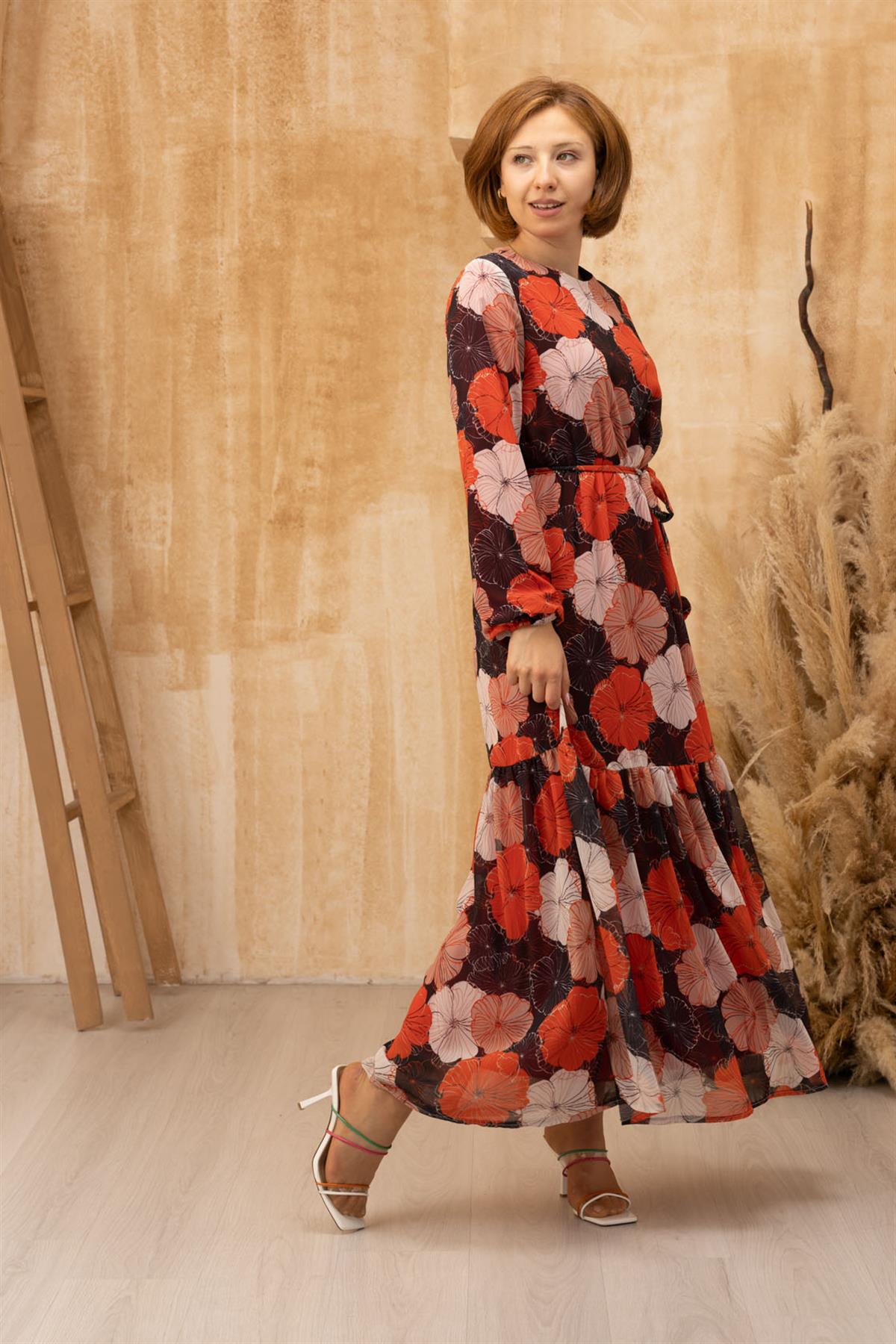 PEÇEM 170 ŞİFON ELBİSE