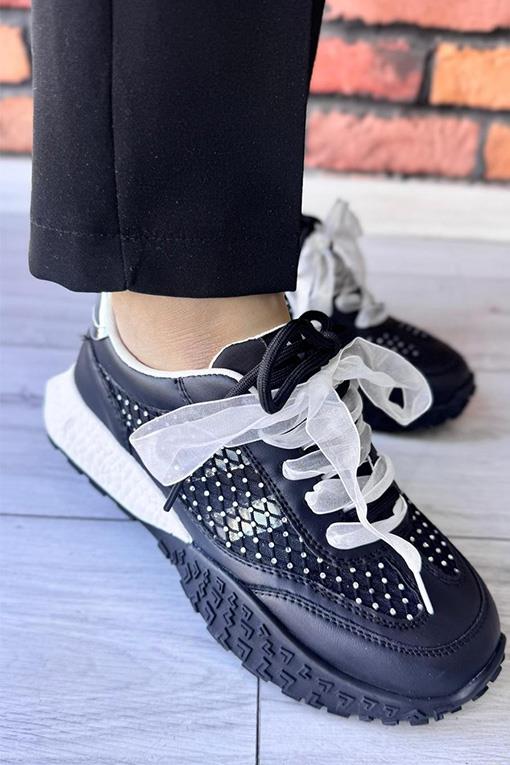 AYAKKABI VİVA K262-1011-00 MİNİK TAŞLI TÜL BAĞCIKLI SPOR AYAKKABI