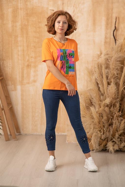 EXMOOD 1022 SLİM İŞLEMELİ JEANS
