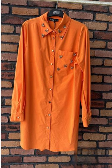  MİARUJ 24Y2331 TAŞ AKSUARLI KOTON GÖMLEK