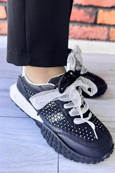 AYAKKABI VİVA K262-1011-00 MİNİK TAŞLI TÜL BAĞCIKLI SPOR AYAKKABI
