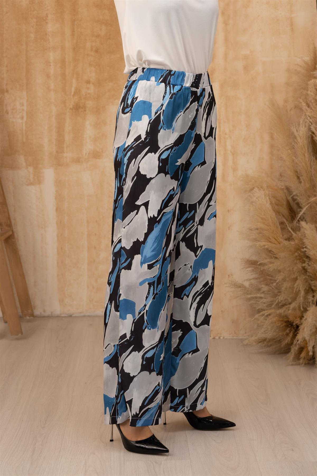 MİARUJ 23Y3429 DESENLİ KRİSTAL PANTOLON