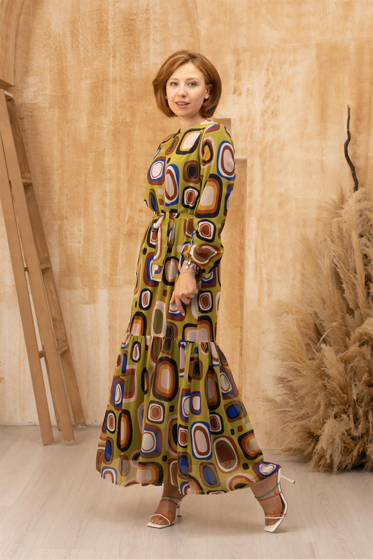 PEÇEM 169 ŞİFON ELBİSE