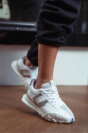 Beyaz ( BROW) Kadın Sneakers 