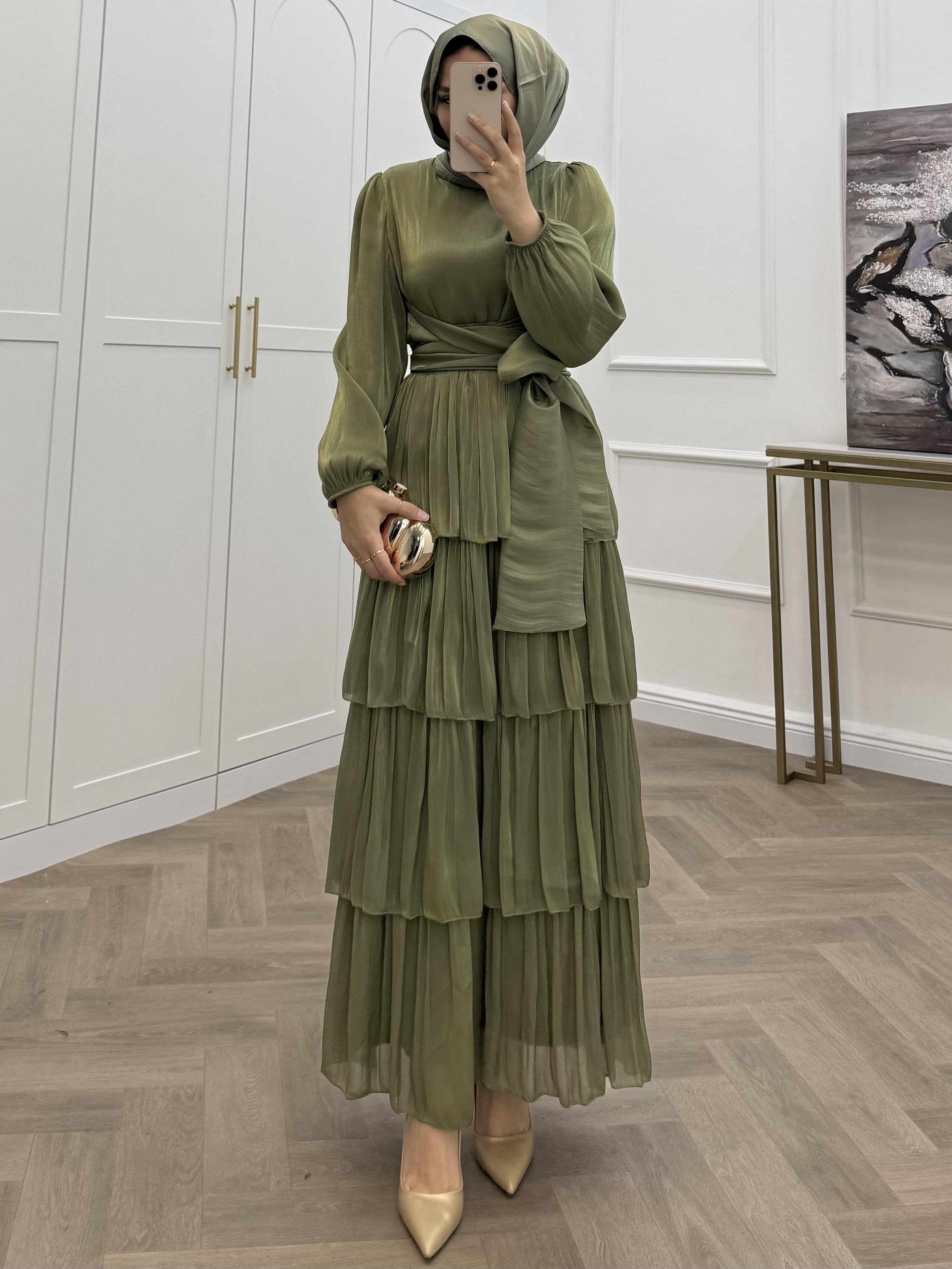 ÇAPRAZ BAĞLAMALI JANJAN ABİYE  HAKİ