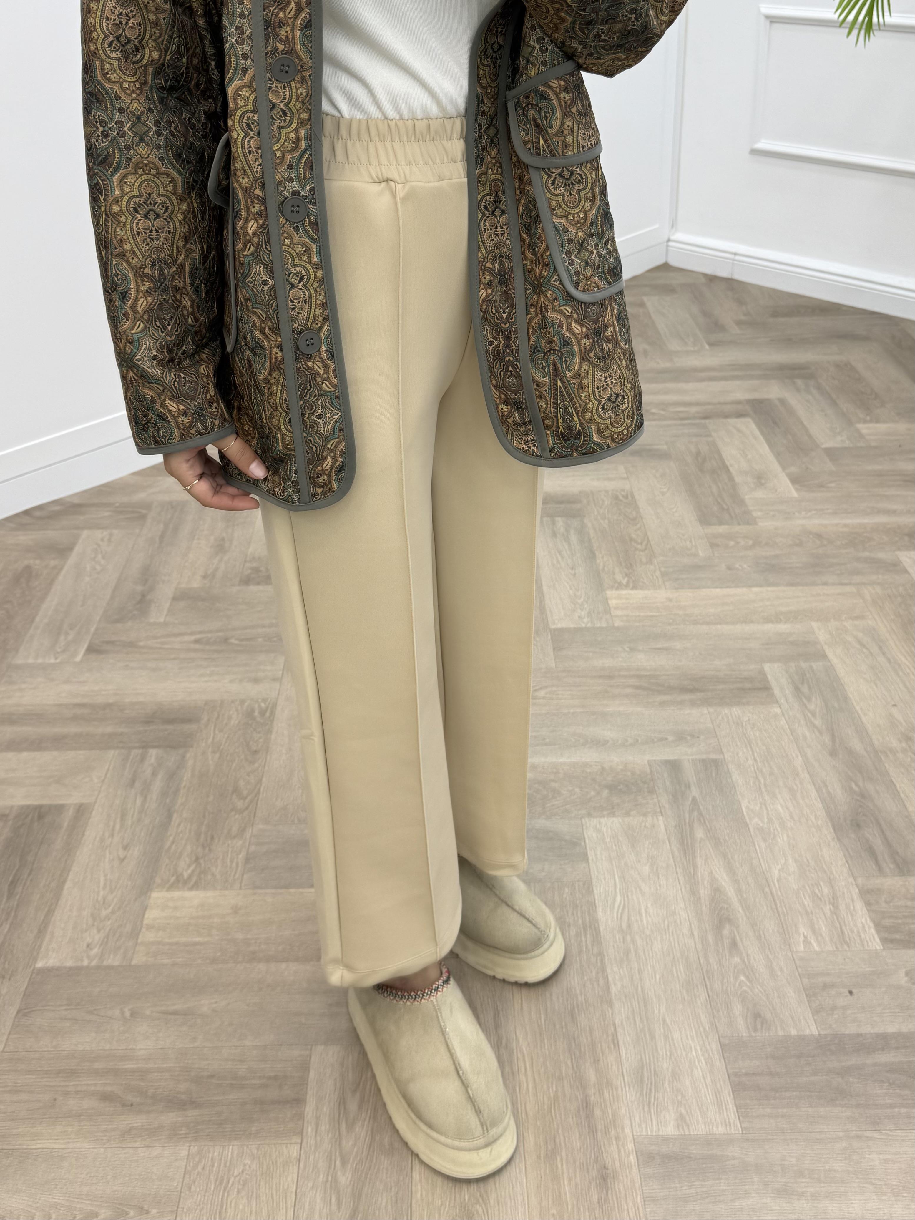 ÇIMALI SCUBA PANTOLON BEJ