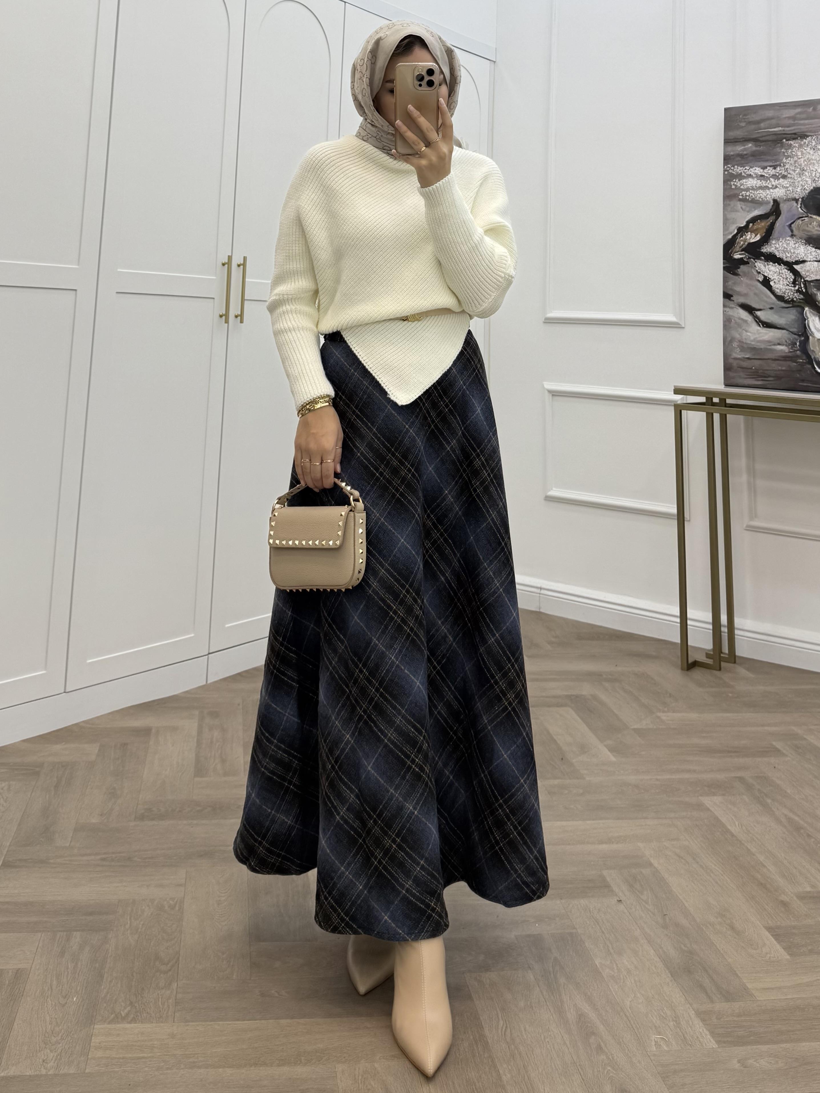 EKOSE KAŞE ETEK LACİVERT