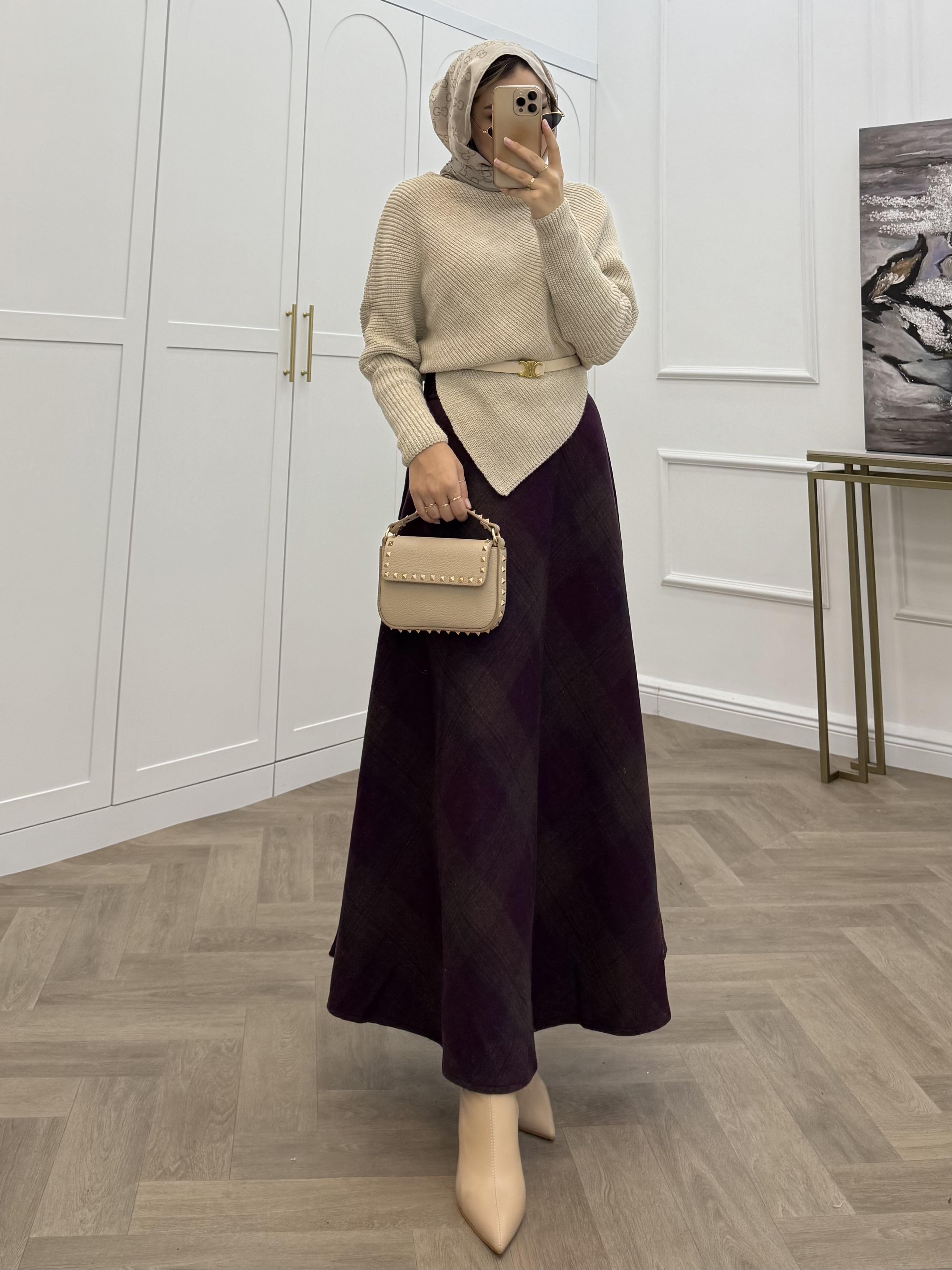 EKOSE KAŞE ETEK MOR