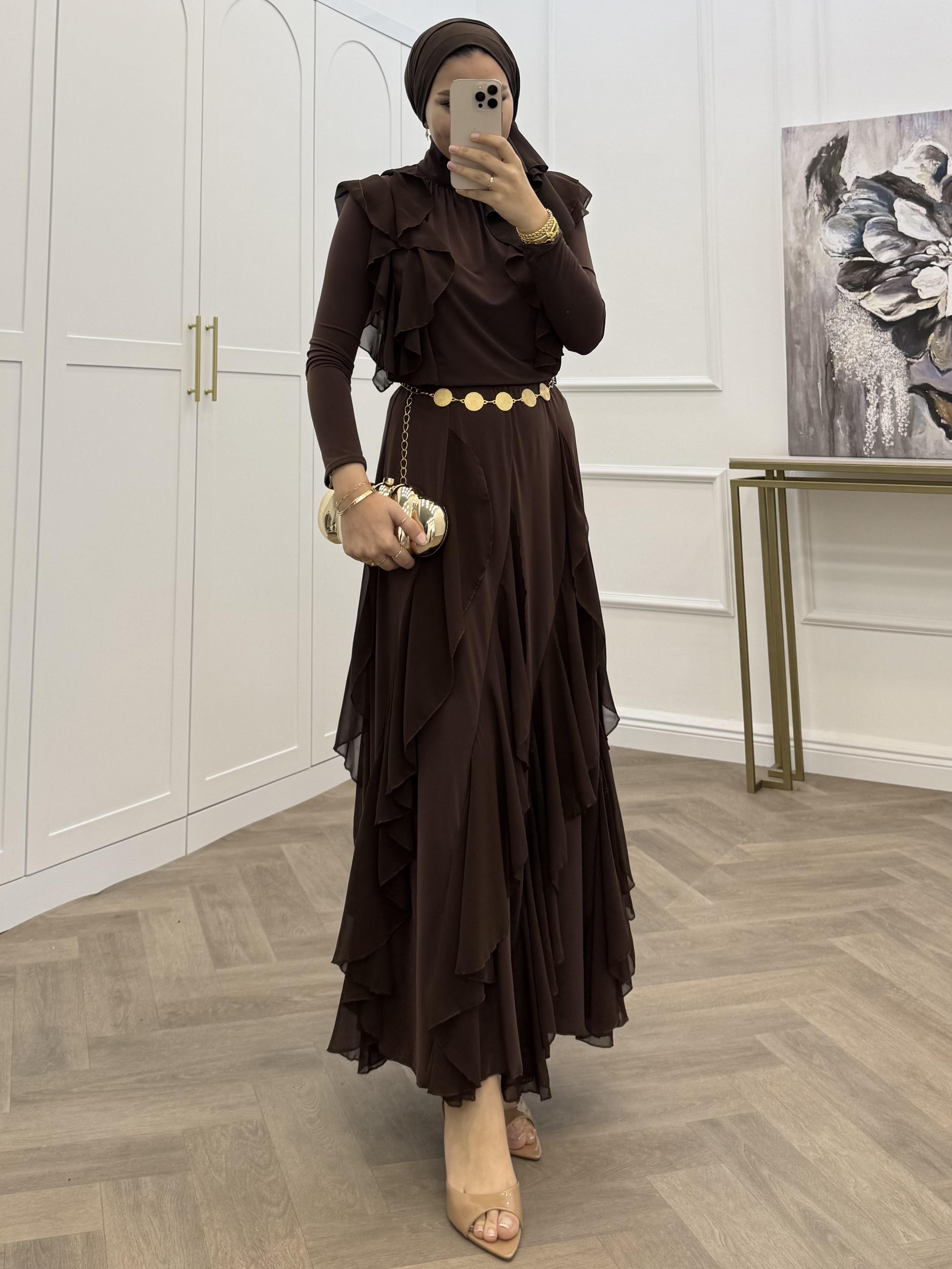 FIRFIRLI SANDY ETEKLİ TAKIM KAHVE