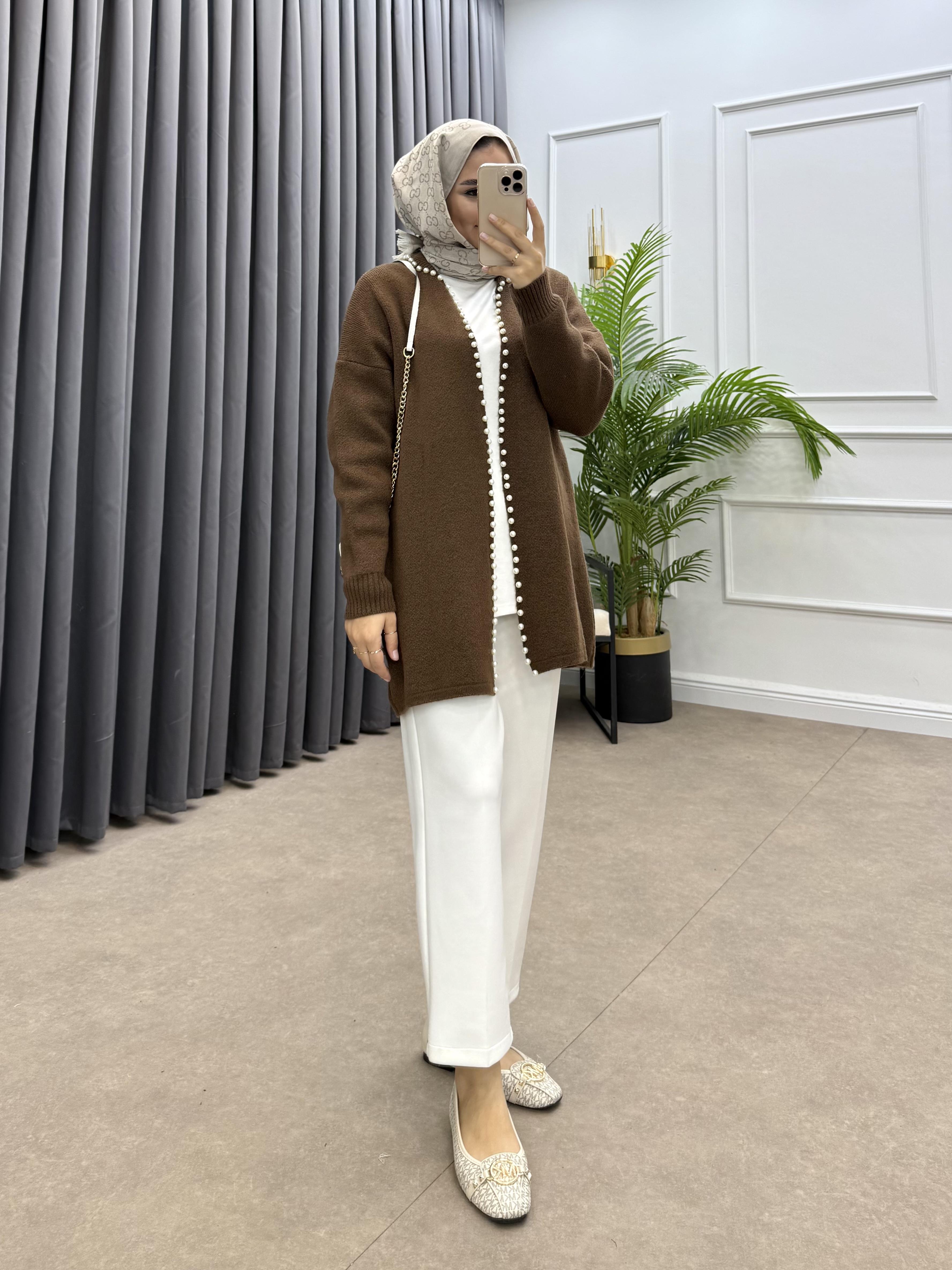İNCİLİ YUMOS HIRKA KAHVE