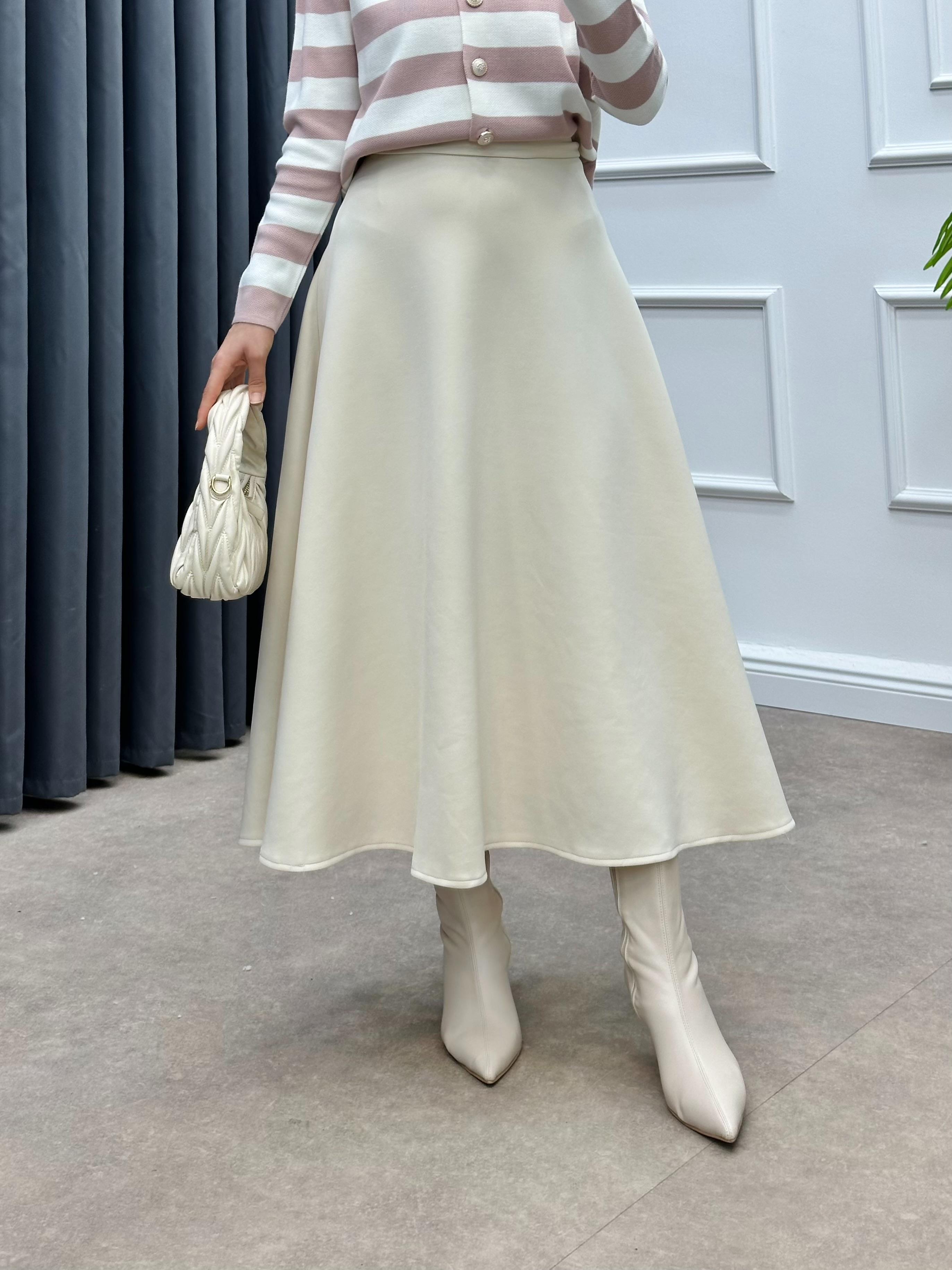 KEMER DETAYLI SCUBA ETEK BEJ