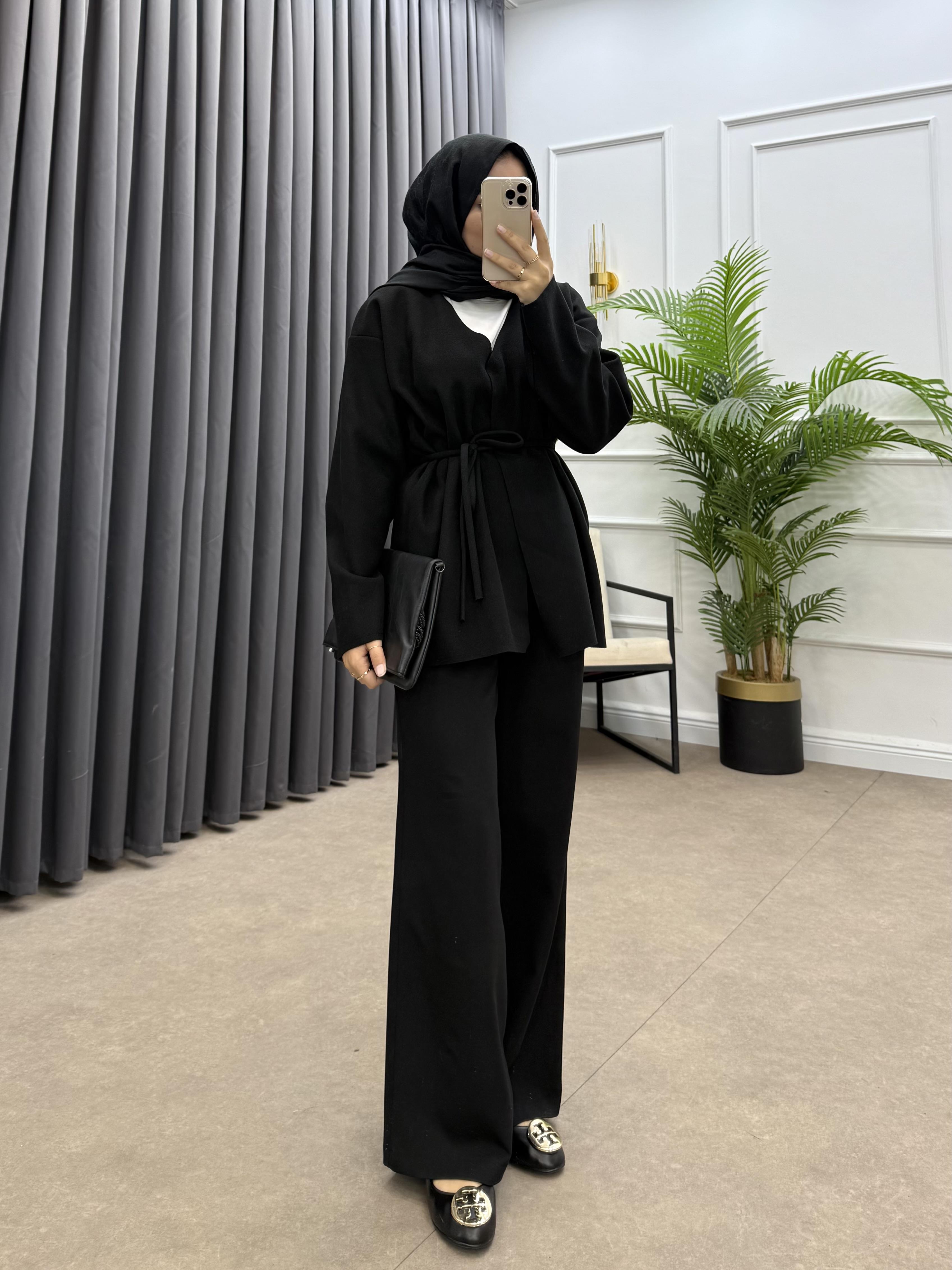 KEMERLİ KAŞE KAP SİYAH